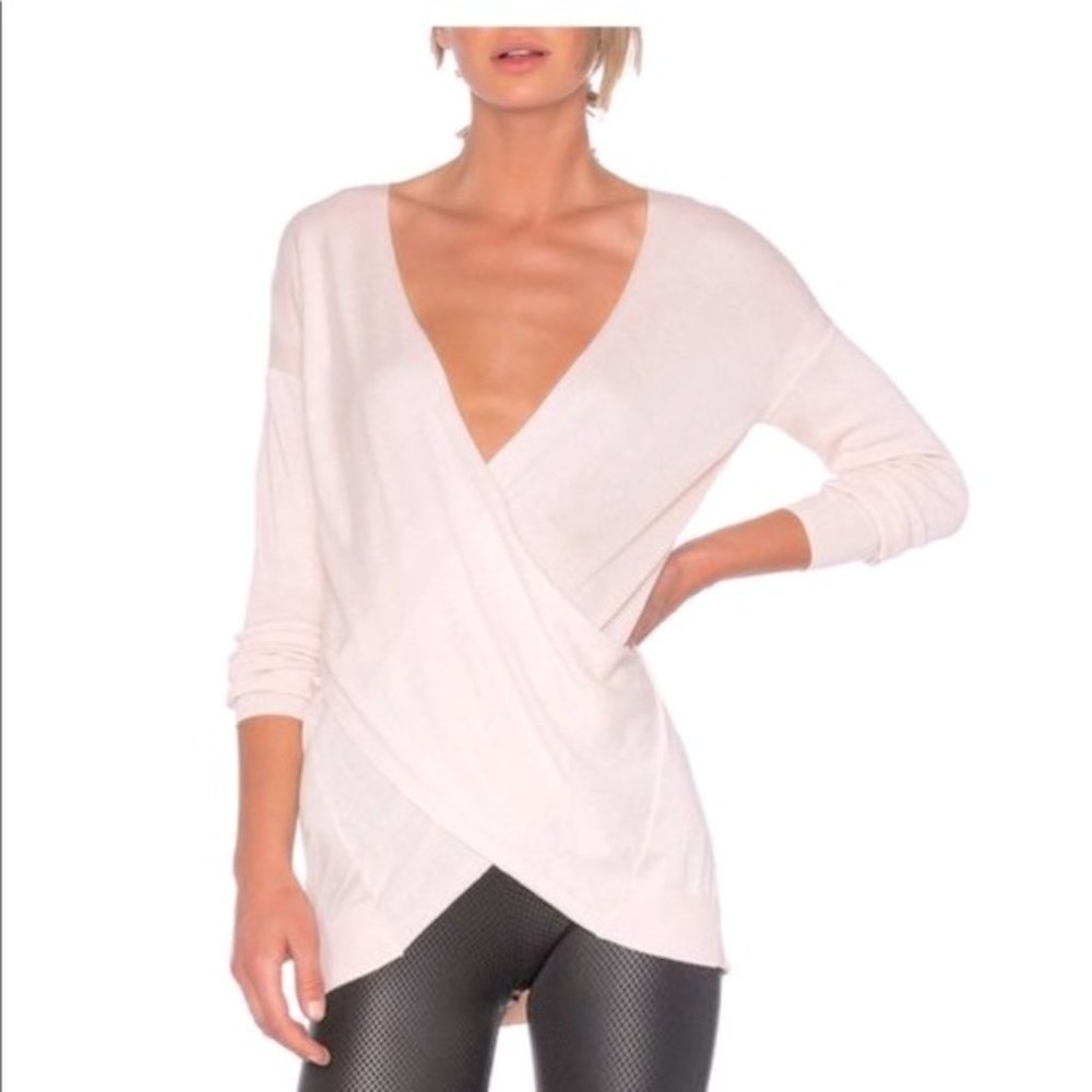 NWT Vimmia Shavasana Reversible Sweater in Blush Pink from Revolve